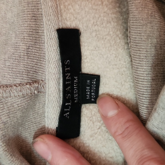 ALL Saints mock neck crop sweatshirt - Picture 7 of 11